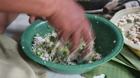 Making dough Stock Footage 205539027