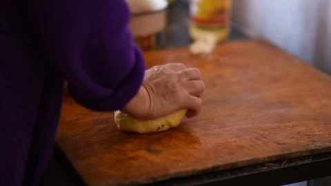 Making dough for fresh bread Stock Footage 128545379