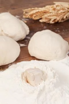 Making dough Stock Photos