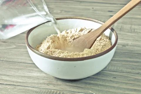 Making dough Stock Photos