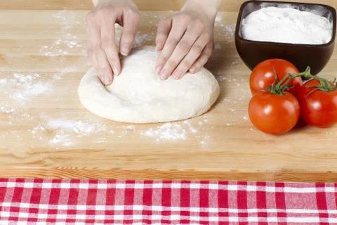 Making  a dough Foto stock