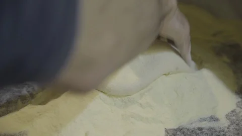 Making Dough For Pizza 02 Stock Footage 87204894