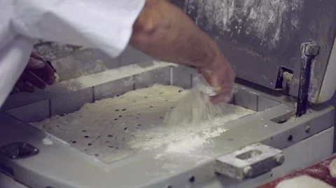 Making dough. Rising dough. Stock Footage 60058391