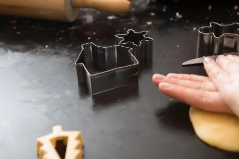 Making Dough From Scratch Stock Photos