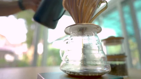 Making of drip coffee Stock Footage 148127893