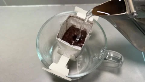 Making Drip Coffee Stock Footage 169510346