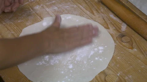 Making dumplings at home Stock Footage 68705658
