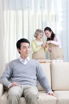 Making dumplings at home Stock Photos