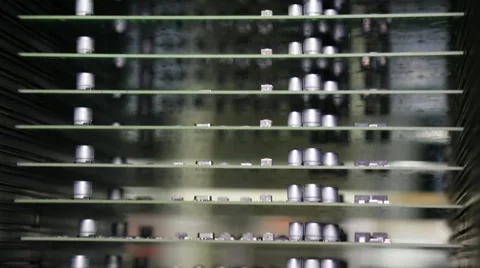 Making off electronic components Stock Footage 61129365