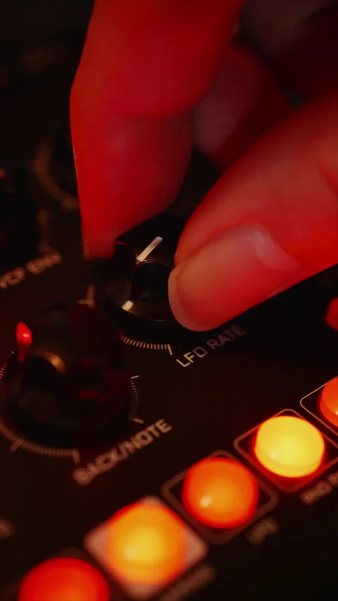 Making electronic music Stock Footage 294084231