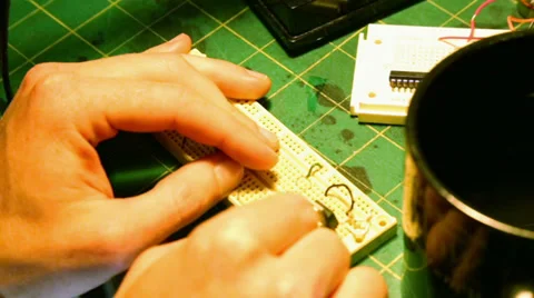 Making Electronics Video stock 33624953