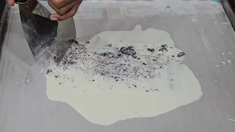 Making Es Cream Roll Stock Footage 317566195