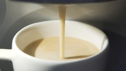 Making espress in coffee machine. Close-up Stock Footage 86034247