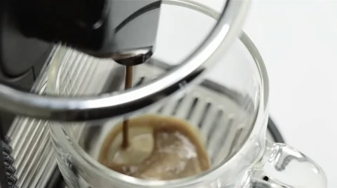 Making an espresso - coffee Stock Footage 37120592