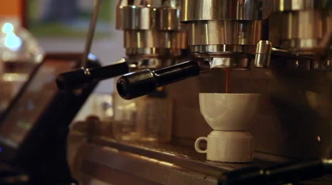 Making an espresso coffee Stock Footage 45518013