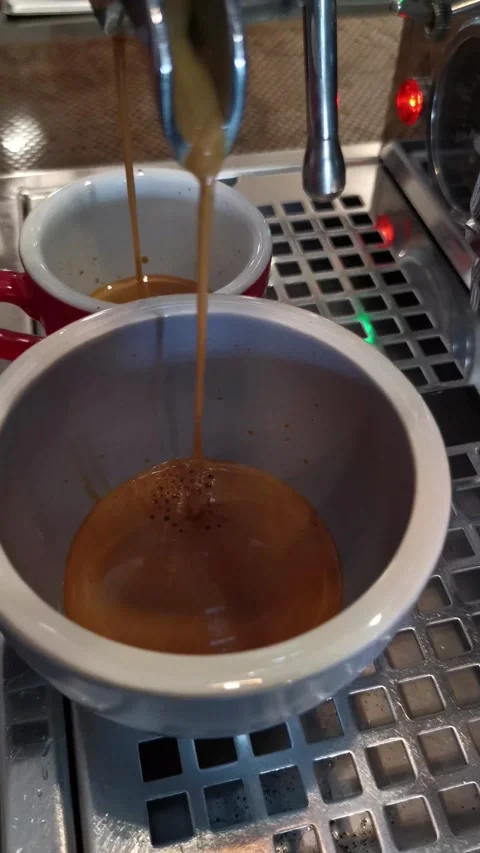 Making Espresso Coffee Stock Footage 298145966
