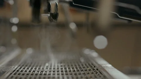 Making an espresso shot, 4k slow motion Stock Footage 98709080