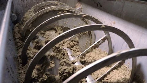 Making extra virgin olive oil in the mill.machinery squeezing olives Video stock 113428518