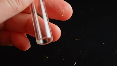 Making Fentanyl smoking pipe filter with Stem Kit Brass screens. Preparatio.. Stock Footage 321612202