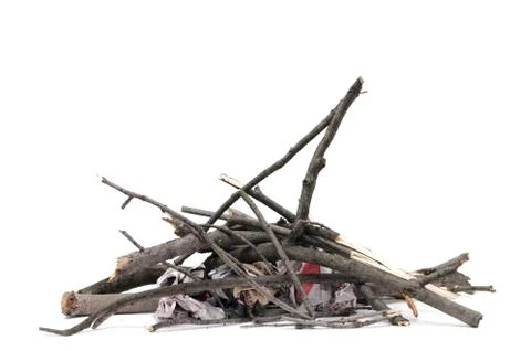 Making a fire Stock Photos