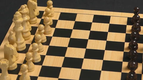 Making The First Move Chess Concept 스톡 동영상 98984316