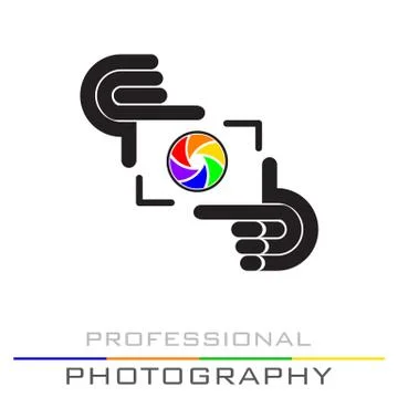 Making frame with hands, vector Stock Illustration