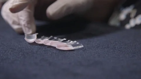 Making French Manicure Stock Footage 81129875
