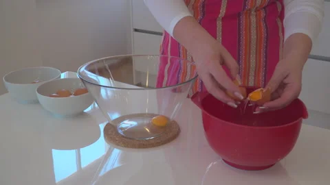 Making fresh cake in kitchen Stock Footage 144567289