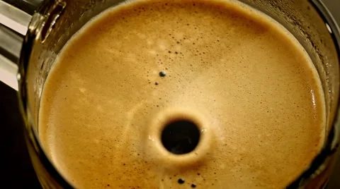Making Fresh Coffee from a Coffee Espresso Machine Stock Footage 63839820