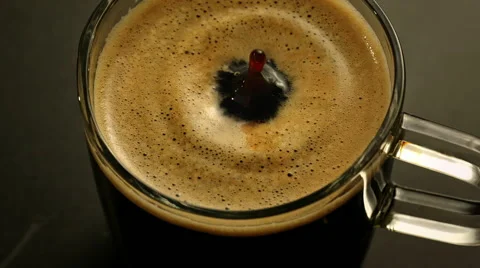 Making Fresh Coffee from a Coffee Espresso Machine Video stock 63840748