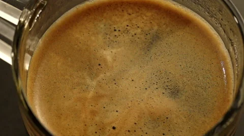 Making Fresh Coffee from a Coffee Espresso Machine Video stock 63841311