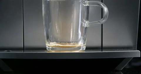 Making Fresh Coffee from a Coffee Espresso Machine Video stock 63845785