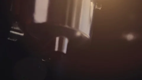 Making Fresh Coffee from a Coffee Espresso Machine Stock Footage 111470935