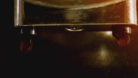 Making Fresh Coffee from a Coffee Espresso Machine Stock Footage 111490736