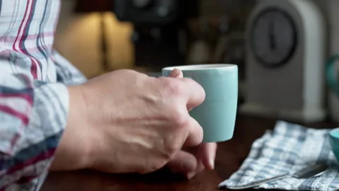 Making Fresh Coffee from a Coffee Espresso Machine Stock Footage 251864557