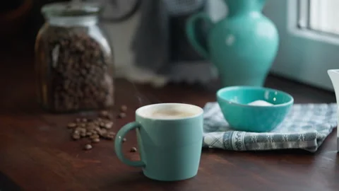 Making Fresh Coffee from a Coffee Espresso Machine Stock-Footage 251958880