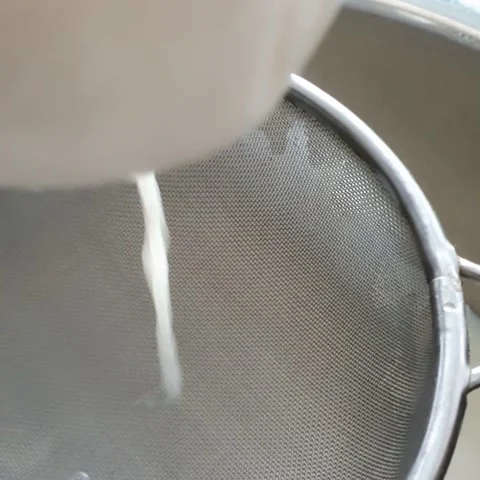 Making fresh soy milk. Preparation for making 100 percent Tofu drink. Stock Footage 158116789