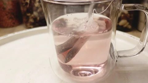 Making fruit tea close up Stock Footage 222932552