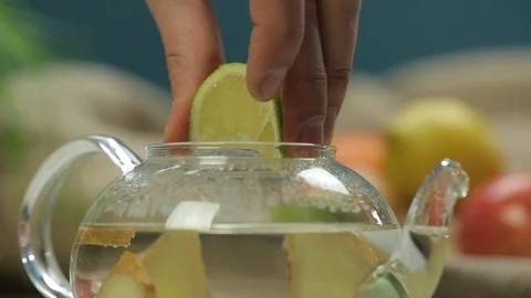 Making Fruit Tea Stock-Footage 98594830