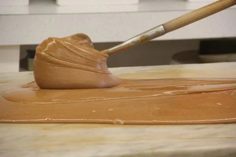 Making fudge on a table Stock Photos
