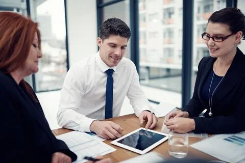 Making full use of functional business applications online. a group of Stock Photos