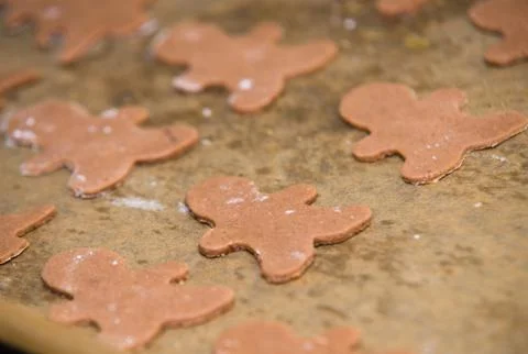 Making a gingerbread, before coocking Stockfoto's