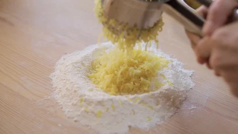 Making Gnocchi di Patate Stock Footage 128294346