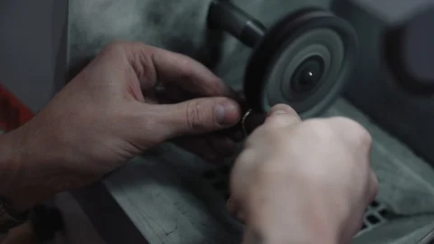 Making a gold ring. 4K footage Stock Footage 105259471