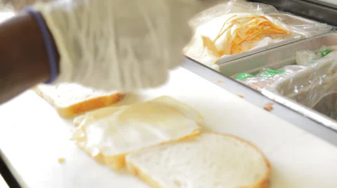 Making a grilled cheese Video stock 38546261