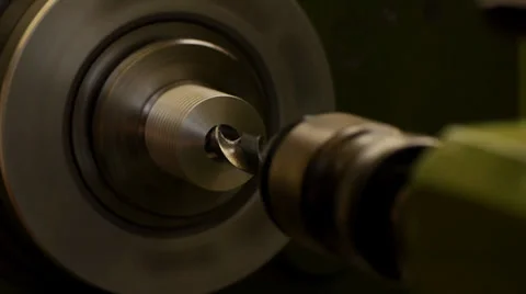 Making groove with drill 스톡 동영상 27689109