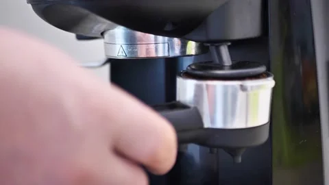 Making ground coffee with fresh coffee Stock Footage 149272389