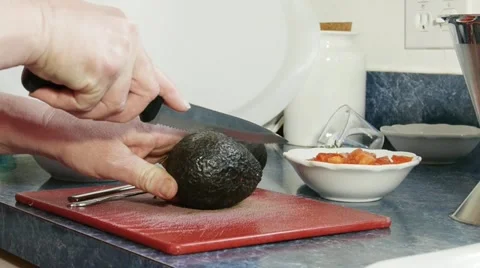 Making guacamole dip Video stock 10909853