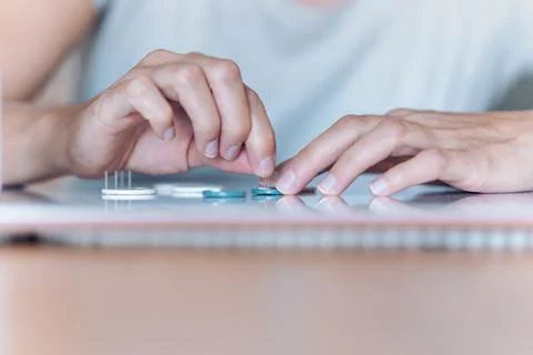 Making Handmade Earrings Stock Photos