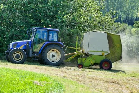Making Hay While The Sun Shines Stock Photos